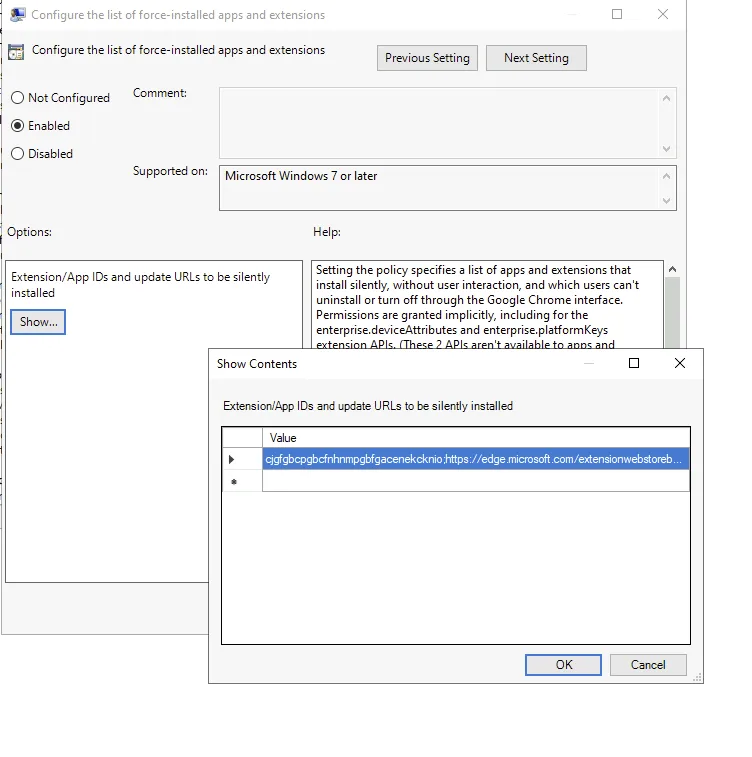 Create Neon force install