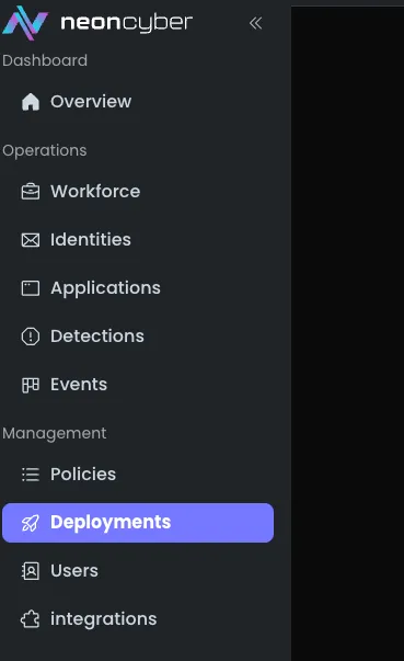 Neon Deployments Tab