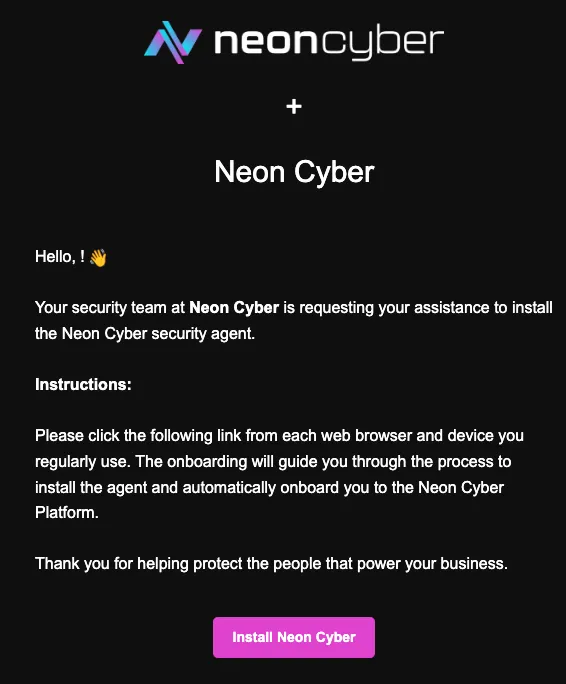 Registration Email
